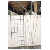 Garden lattice and shepherds hook