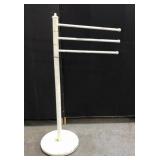Vintage metal towel rack