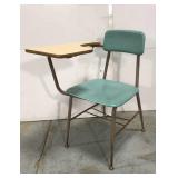 Vintage aqua student desk