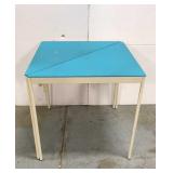 Retro blue triangle tables