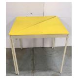 Retro yellow triangle tables