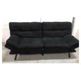 Black futon sofa and bed
