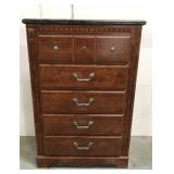 Faux marble top dresser