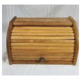 Wooden bread box