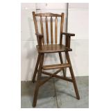Vintage wooden highchair