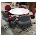 Office table and 5 chair set