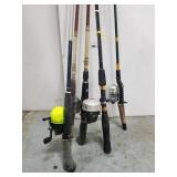 Fishing rods/reels lot
