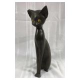 Vintage ceramic cat sculpture