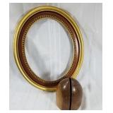 Oval frame & bookends