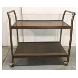 Vintage metal serving cart