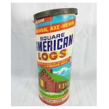 Vintage building logs set