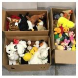 Plush animals 3 box lot