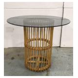 Vintage rattan side table