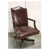 Leather executive desk chair