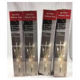 Outdoor lighted twig trees lot