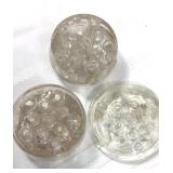 Glass flower frog lot