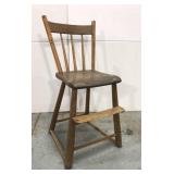 Antique primitive child’s high chair