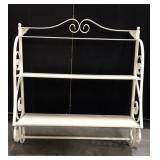 Vintage style white wall shelf
