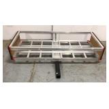 Aluminum hitch mount cargo rack
