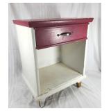 Painted wood nightstand