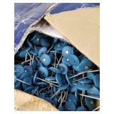 Plastic cap ring shank nails lot