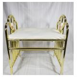 Brass vanity stool