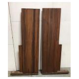 Salvaged antique organ side panels