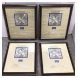 Lot of four new wall frames