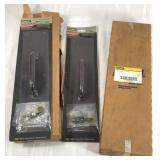 Lot of four solid brass pull plates