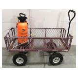 Garden wagon and sprayer