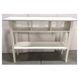 White storage shelf