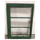 Vintage 3-pane window frame