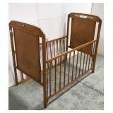 Vintage wood baby crib