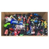 Large lot of toy cars