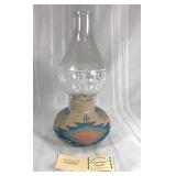 Navajo Indian sand art lamp