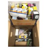 Large box of new lightbulbs