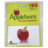 $25 Applebees gift card