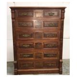 Antique locking dresser