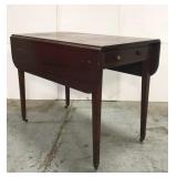 Vintage drop leaf table with drawer