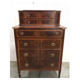 Vintage tall cherry chest of drawers