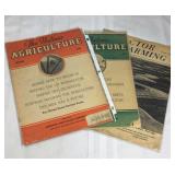 Lot of three 1940s agricultural magazines