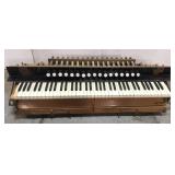 Keyboard assembly salvaged from antique organ