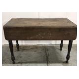 Antique farm table