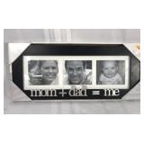 Mom + Dad = Me new picture frame
