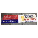 Large 9 ft Budweiser bar banner