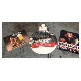 Three 1980’s bar poster signs