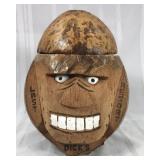 Vintage carved coconut souvenir