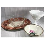 4 piece glassware lot