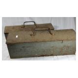 Vintage steel tool boxes lot