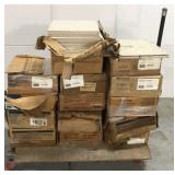 Lot of unused linoleum tile